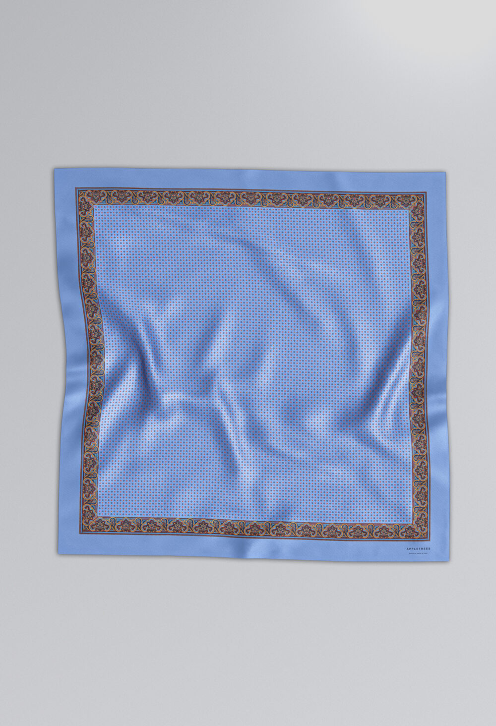 Silk Scarf 140 * 140 Blue