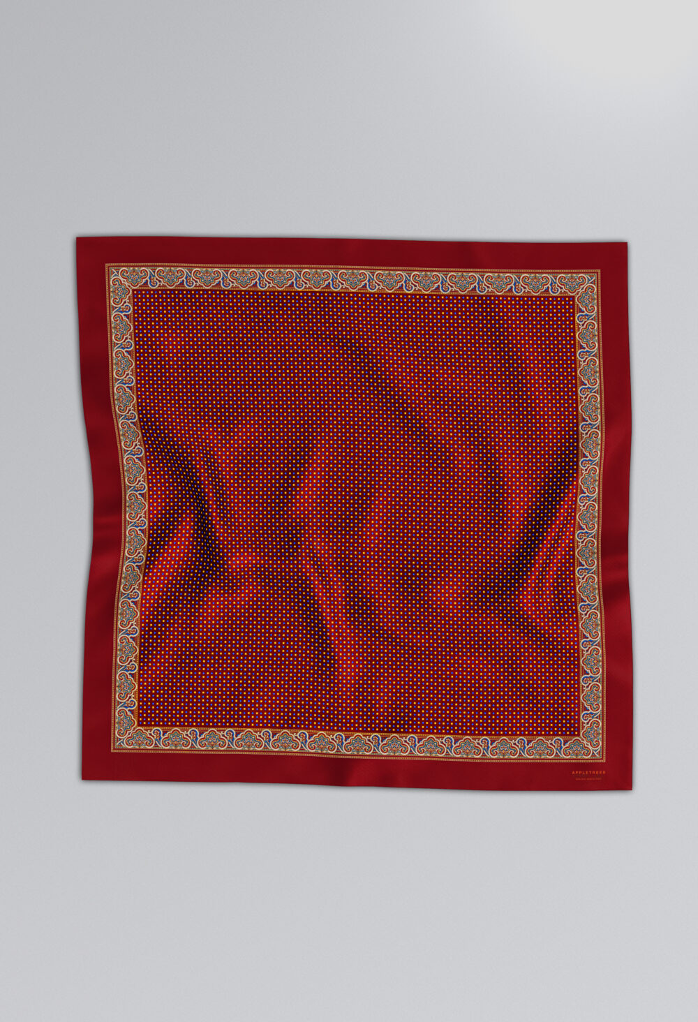 Silk scarf 140 * 140 Red