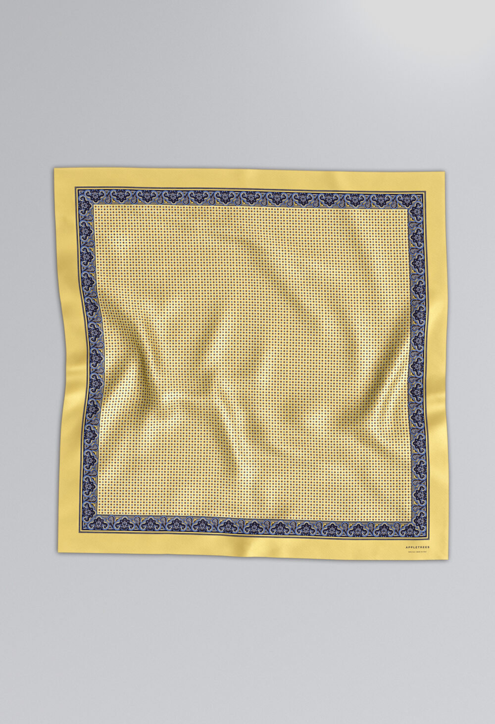 Silk scarf 140 * 140 Yellow