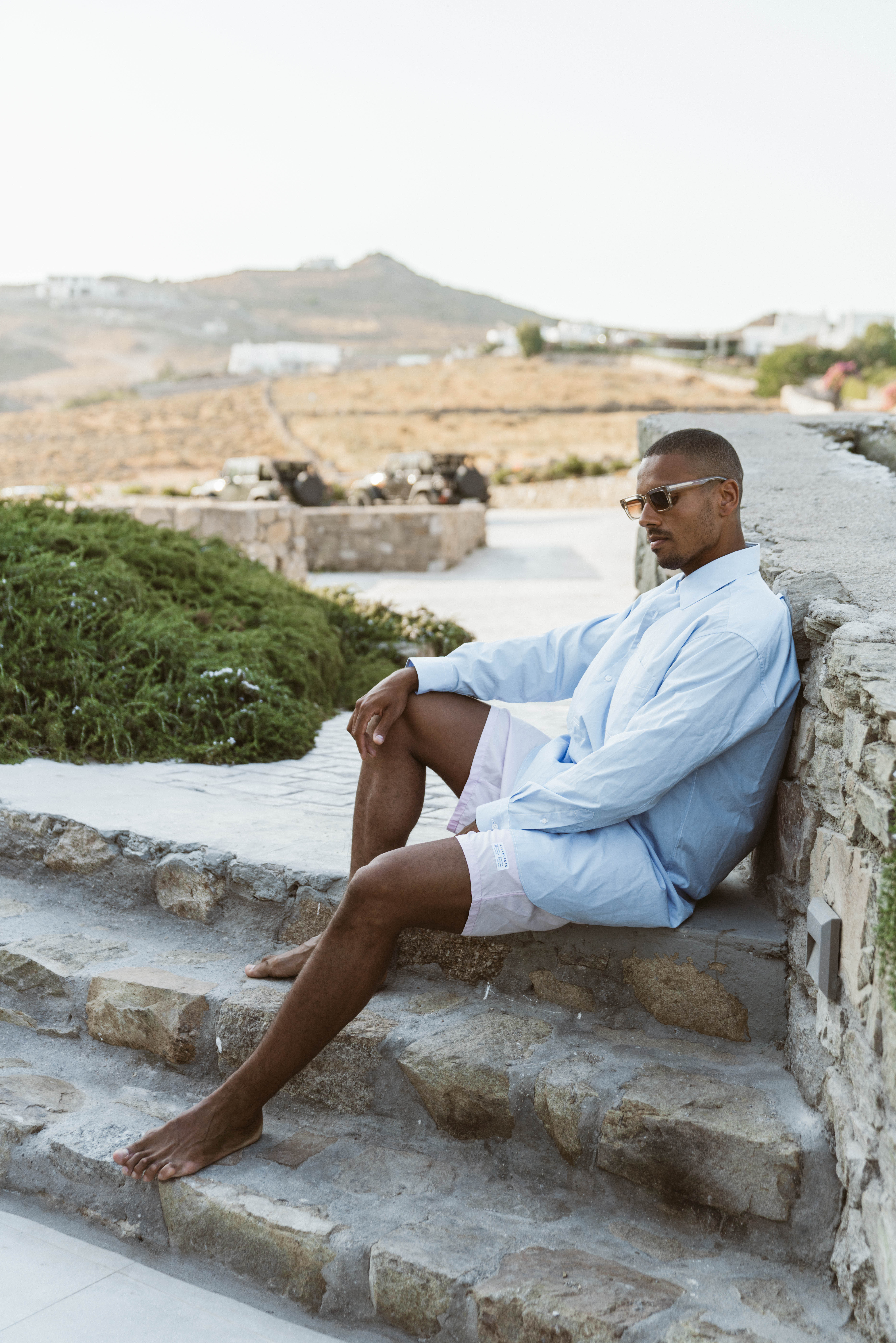 Tennis Shorts Superfine Poplin Soft Pink - Image 2