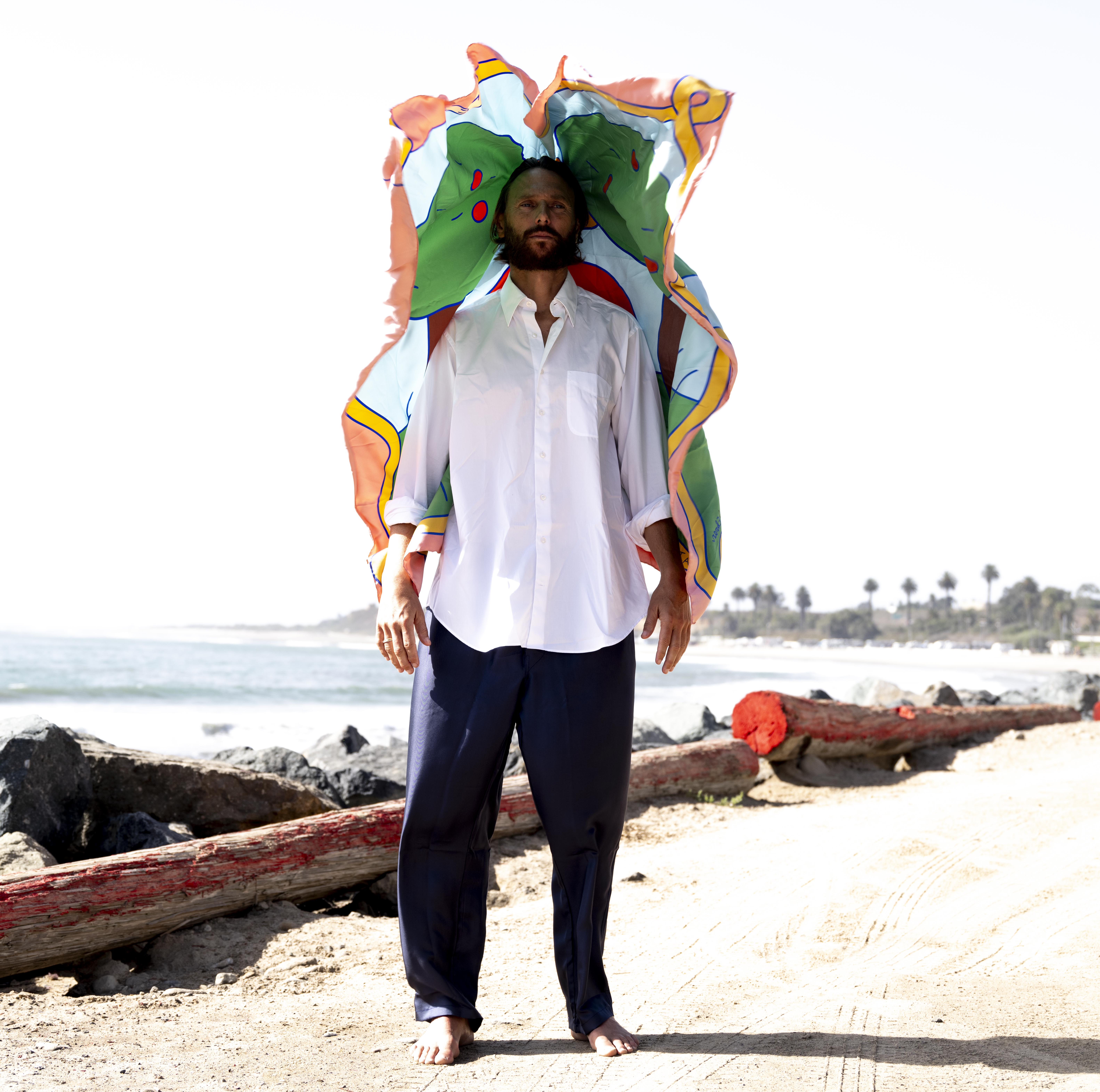 Weekend Pant Lake Como Silk Dark Navy - Image 7